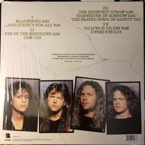 Metallica — And Justice For All (2-LP) – Deaf Man Vinyl
