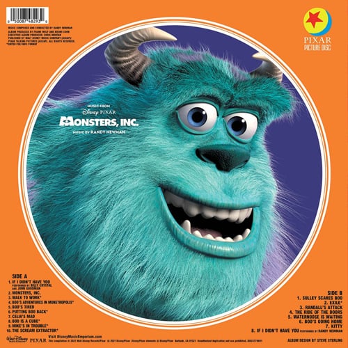 monsters inc soundtrack Randy Newman / Music From Monsters, Inc. Vinyl Picture Disc