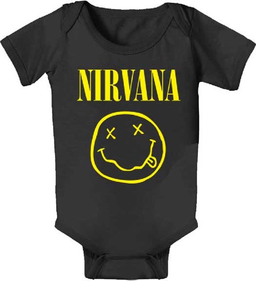 Nirvana Smiley Face Baby Onesie