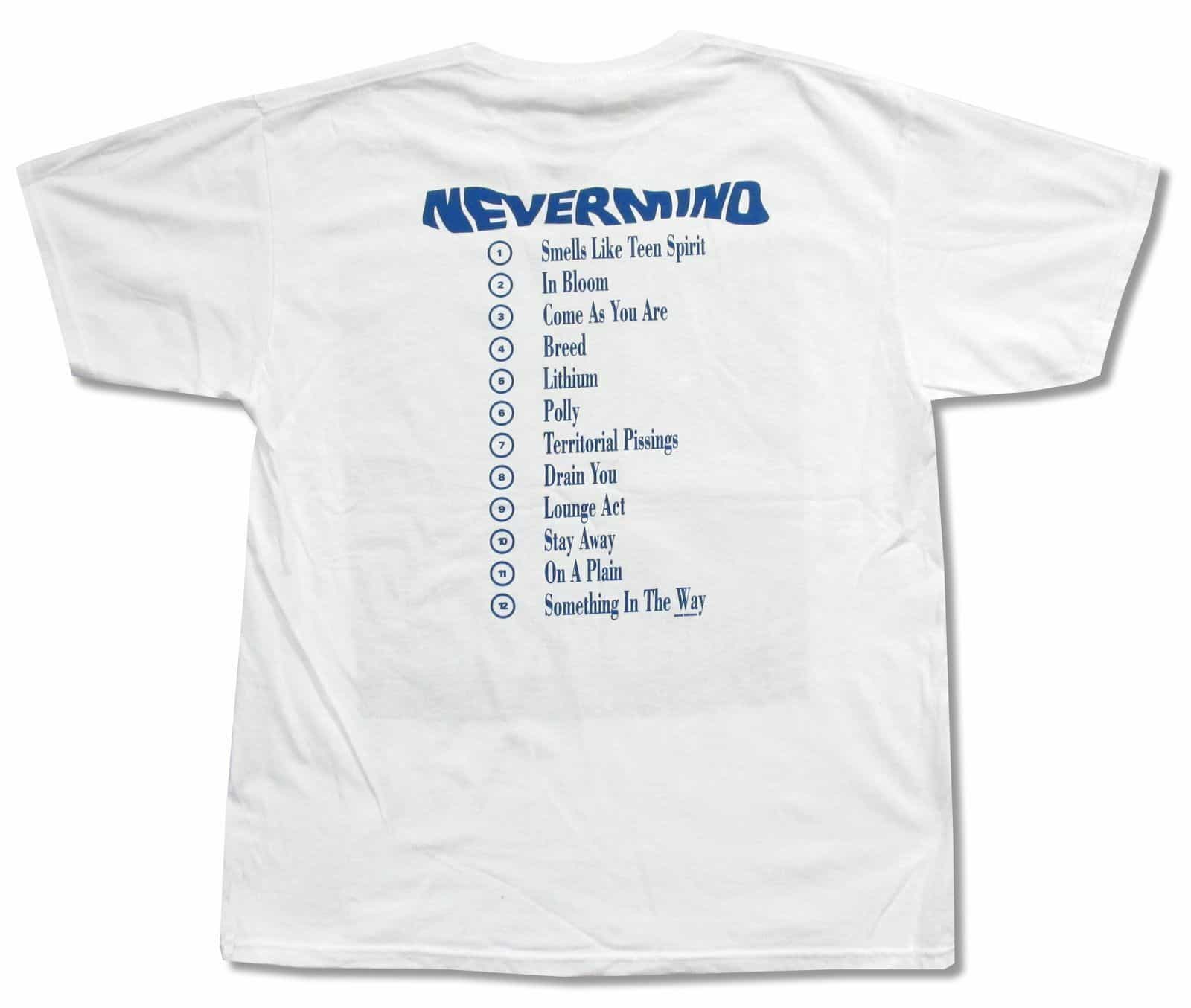 Nirvana-T-Shirt-Nevermind-White-B