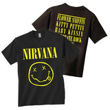 Nirvana-T-Shirt-Smiley-Face- Black-F