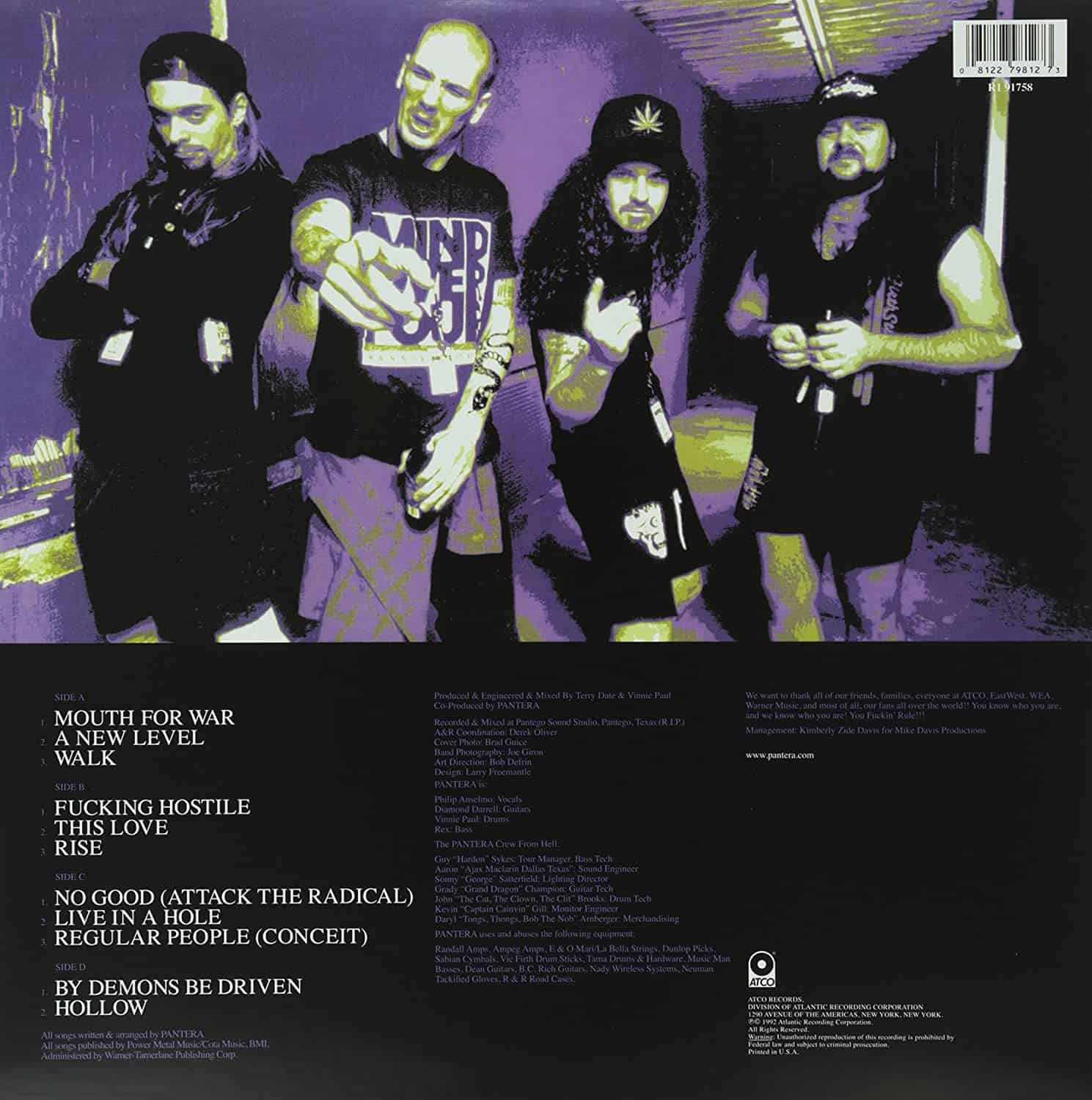 Pantera-Vulgar-Display-of-Power-vinyl-record-album-back