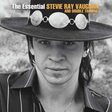 Stevie-Ray-Vaughan-and-Double-Trouble-The-Essential-Stevie-Ray-Vaughan-vinyl-record-album-front