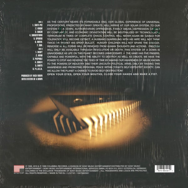System-of-a-down-system-of-a-down-vinly-record-album-LP-back