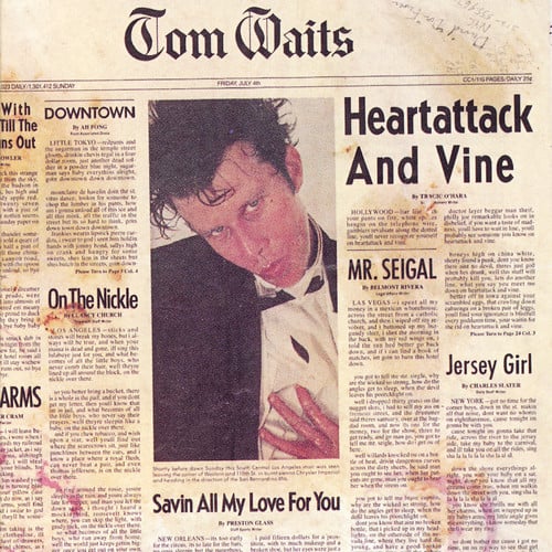 tom waits heart attack and vine vinyl LP record album