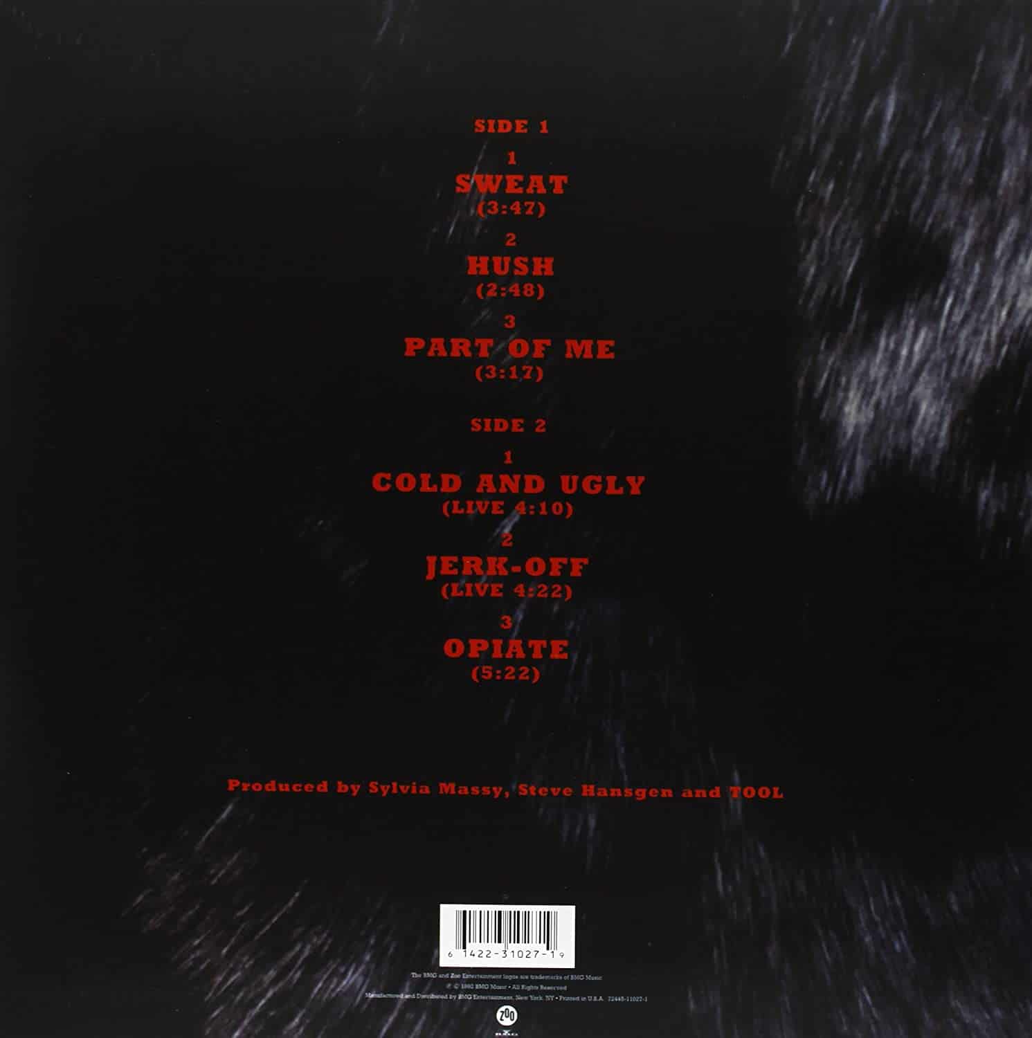 Tool-Opiate-EP-Vinyl-record-back