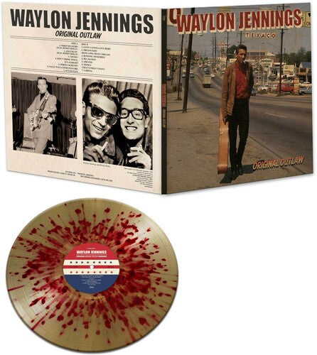 Waylon Jennings Original Outlaw (Red & Gold Splatter)