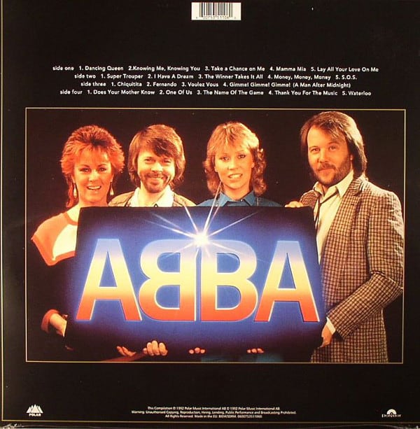 Abba Gold Greatest Hits 2-lp