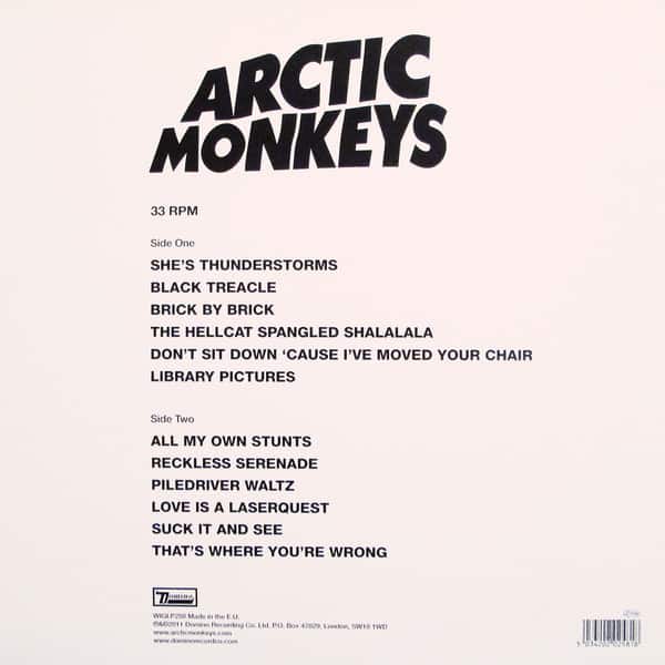 arctic monkeys suck it and see vinyl record album LP