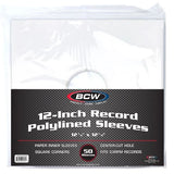 BCW Polylined Inner 12" record sleeves