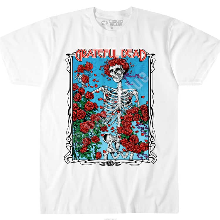 grateful dead skeleton t shirt