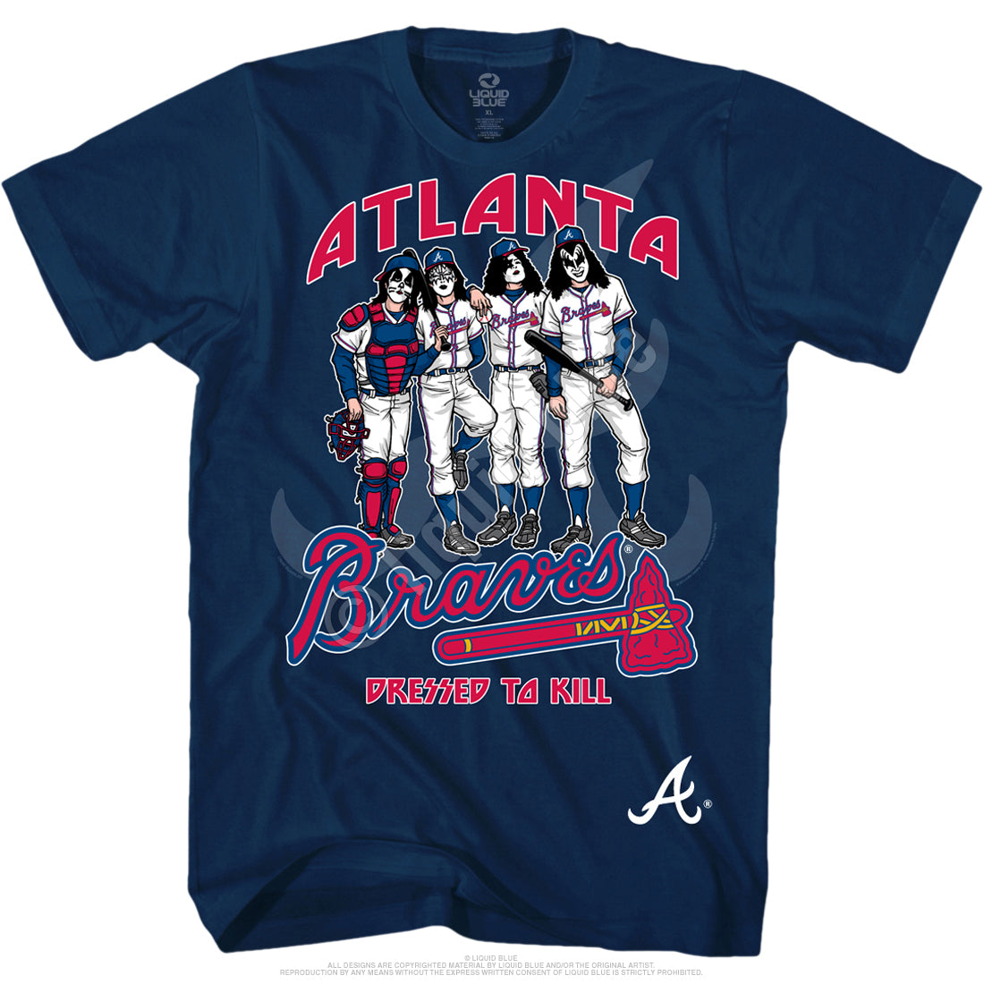 KISS/Atlanta Braves Dressed To Kill T-Shirt