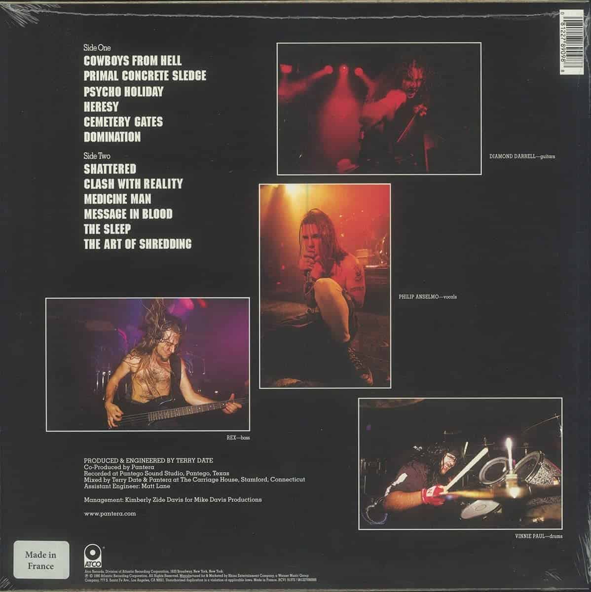 Pantera: Cowboys From Hell (180g) Vinyl 2LP — TurntableLab.com