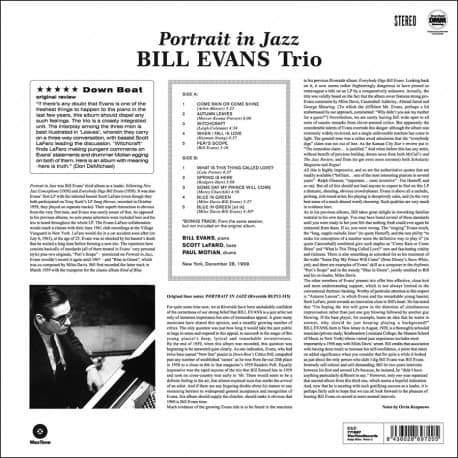 Bill Evans Trio — Portrait In Jazz – Deaf Man Vinyl