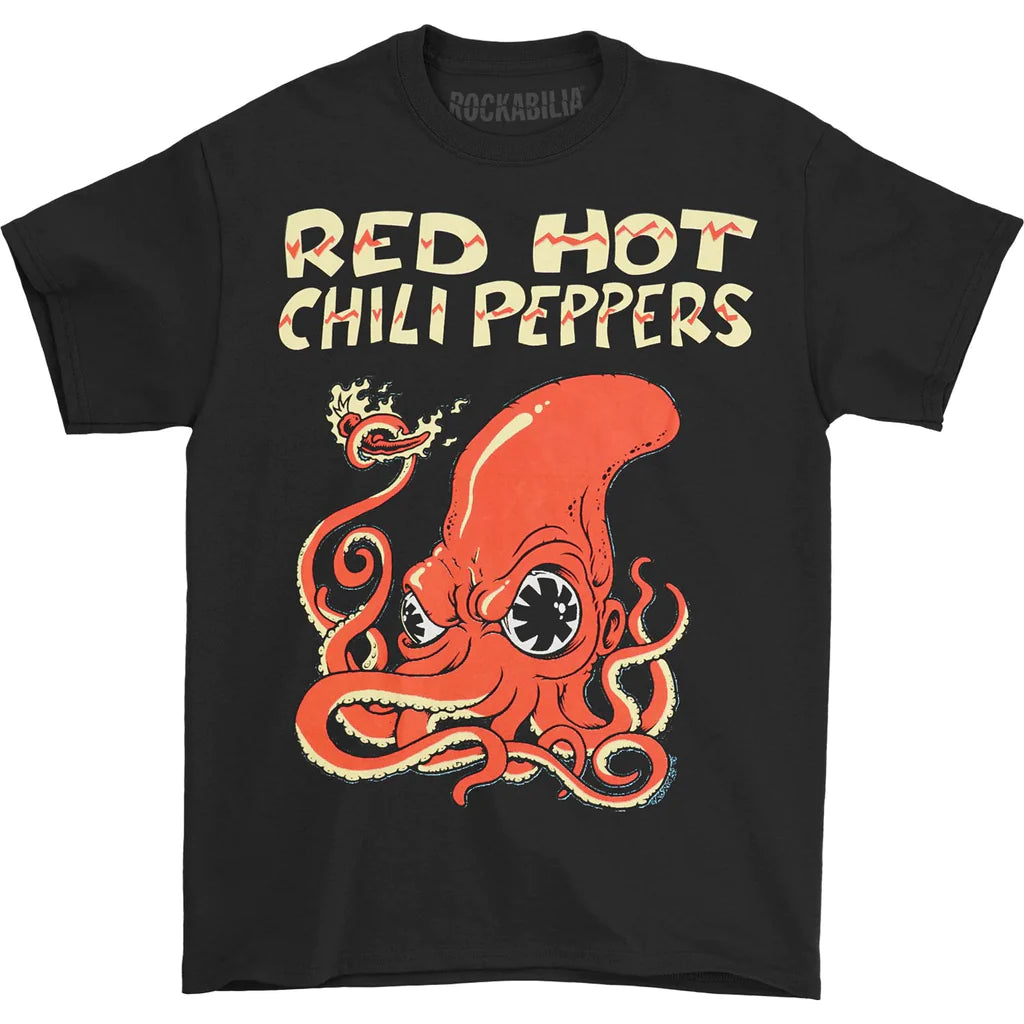 Red Hot Chili Peppers Fire Squid T-Shirt – Deaf Man Vinyl